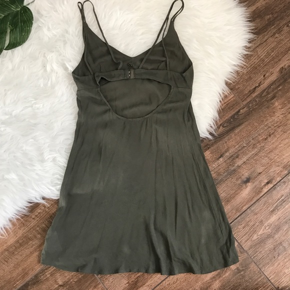 Urban Outfitters • Olive Double Strap Slip Dress - Picture 7 of 8